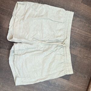 H and m men’s linen 3 inch shorts